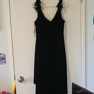 Evan Picone Black Asymmetrical Dress